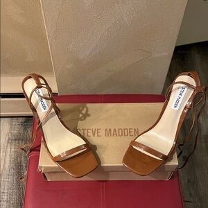 Steve Madden Tan Strappy Heels